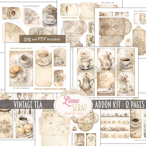 High Tea Junk Journal Kit, Junk Journal Printables, Junk Journal Ephemera, Junk  Journal Supplies, Junk Journal Cover, Journal DIY 002093 