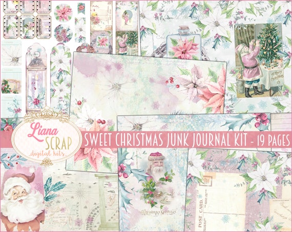 Sweet Christmas Ephemera, Christmas Junk Journal