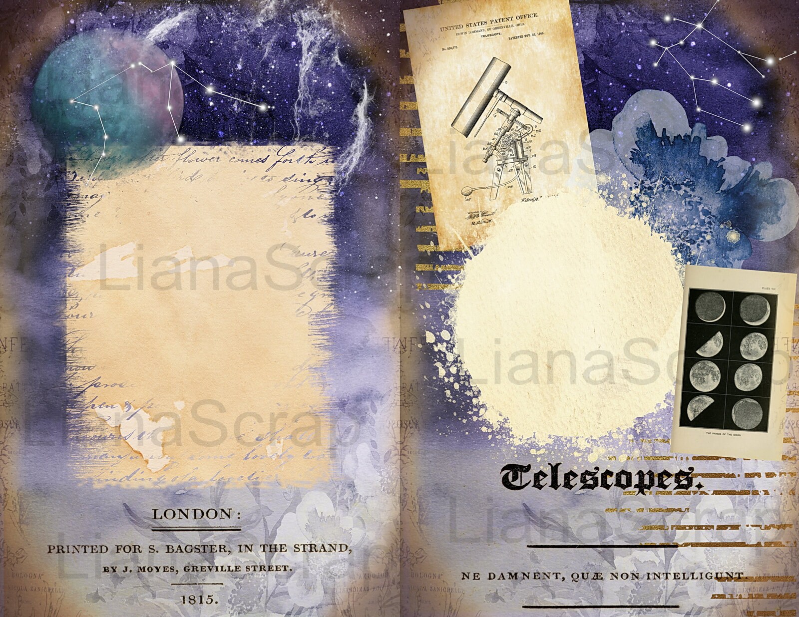 Astronomy Junk Journal Digital Kit Printable, Astrology and Moon Printables  Collage Sheet, Junk Journal Paper - Etsy Sweden