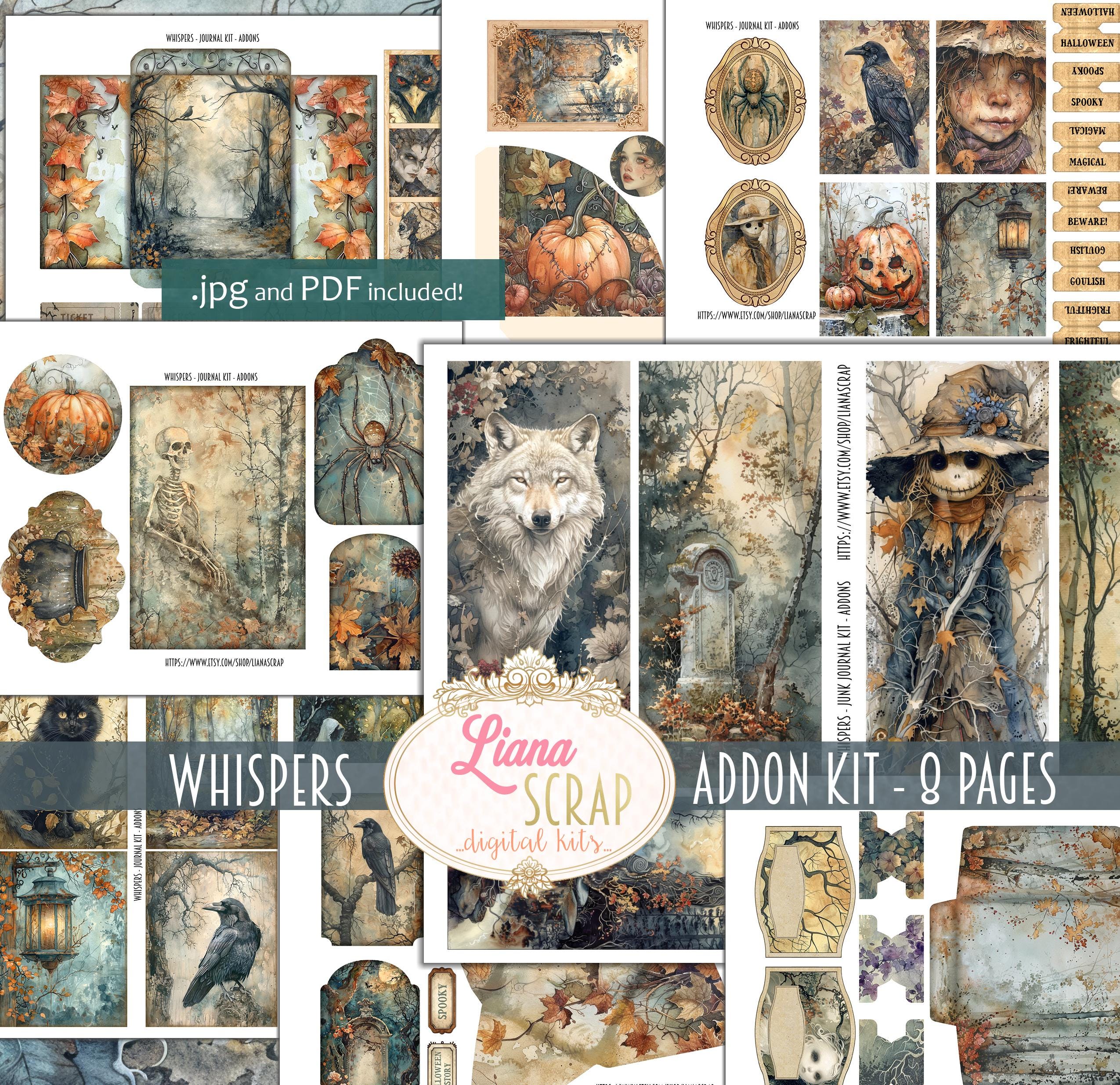 ウィスパーズ ジャンク ジャーナル ADDON キット、ハロウィーンの森の