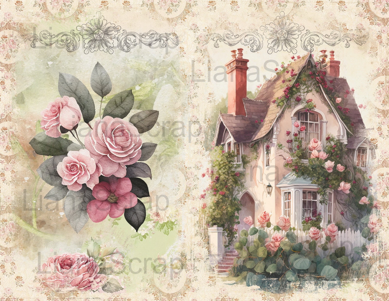 Vintage Beauty Junk Journal Kit, Victorian Collage (digital Download ...