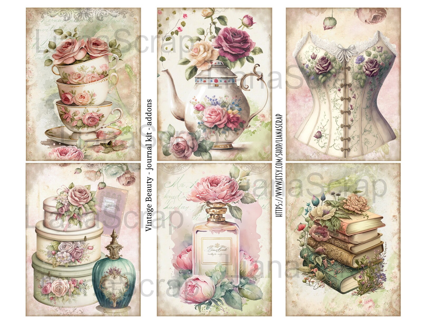 Vintage Victorian Journal Scrapbook Kit Graphic by The Paper Princess ·  Creative Fabrica