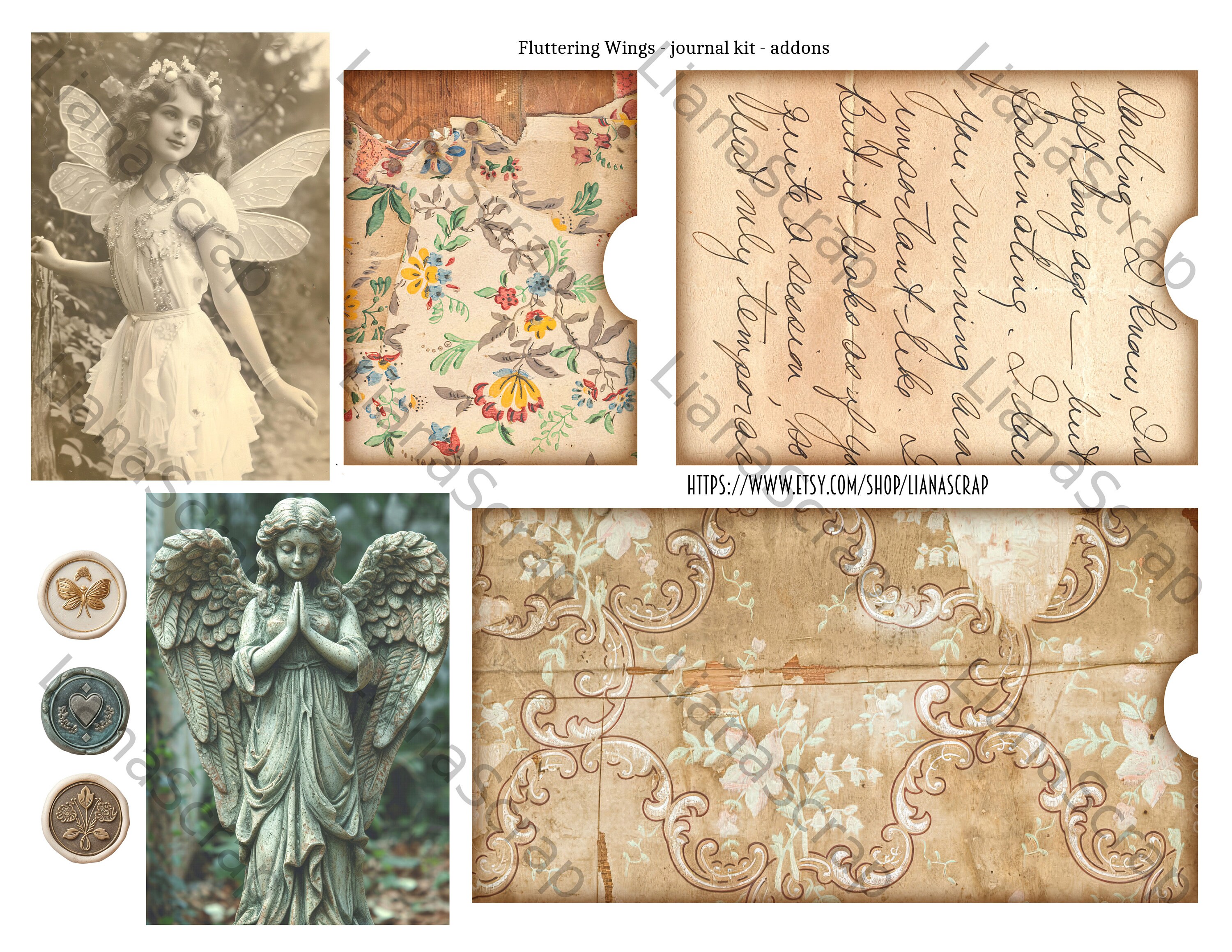 羽ばたく翼のデジタルジャンクジャーナルADDON、妖精の女の子と蝶の