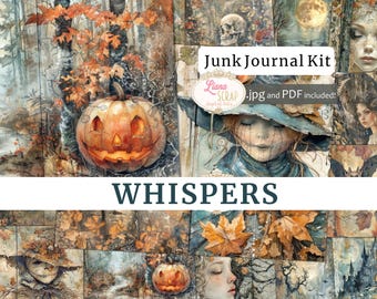 Kit diario di Halloween, foresta infestata stampabile (PDF)