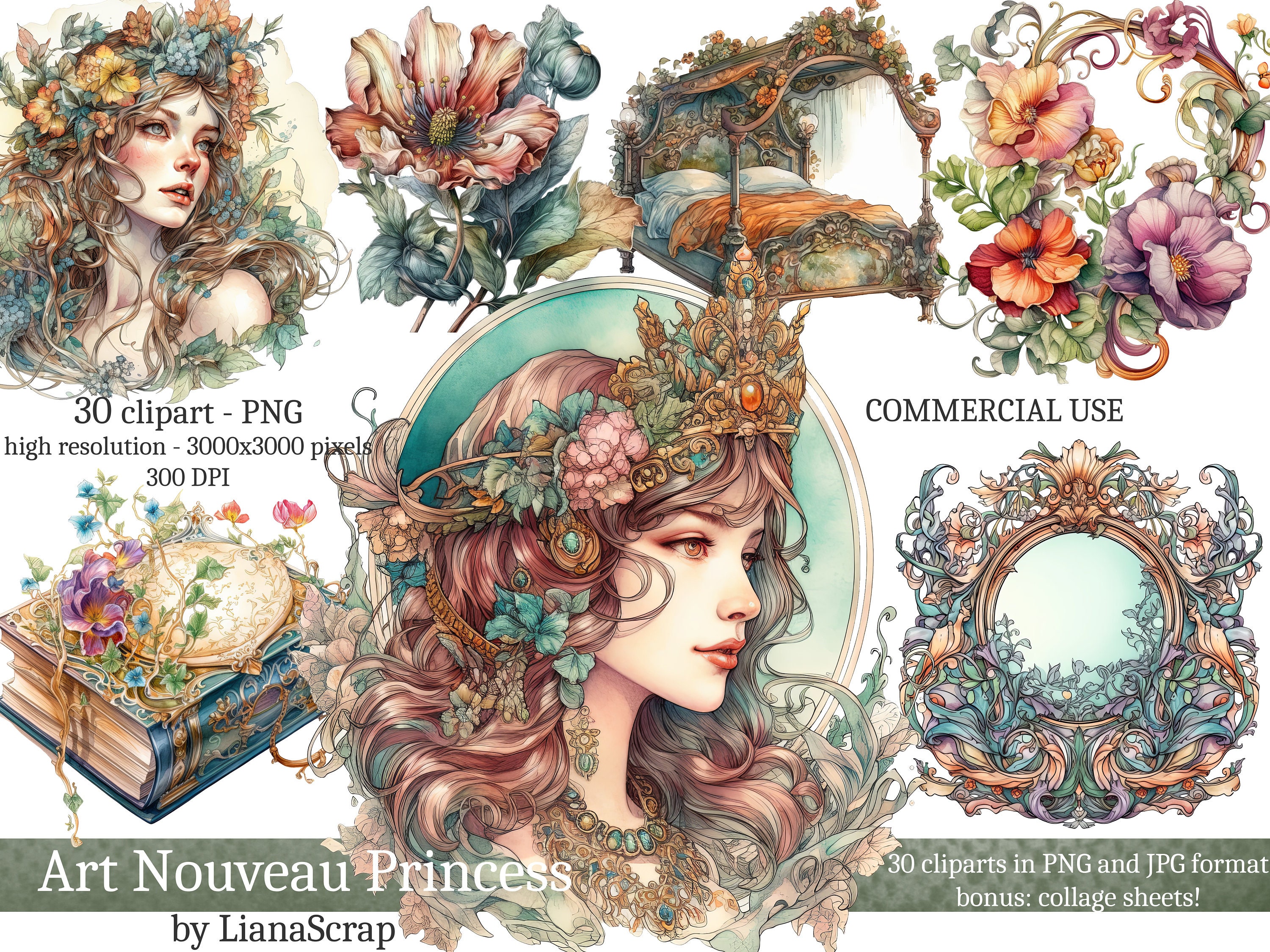 Color Mixing With Kuretake Art Nouveau Set + Botanical painting 