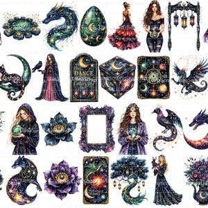 天龍のクリップアート – 112枚の魔法のPNG画像、スクラップブッキング 画像 2