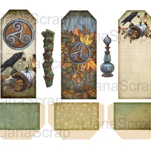 Autumn Samhain Digital ADDON Kit Printable, Mysticism and Magic Digital ...