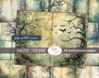 Kit diario di racconti Whispers, Foresta infestata di Halloween (PDF)