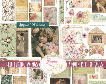 羽ばたく翼のデジタルジャンクジャーナルADDON、妖精の女の子と蝶の