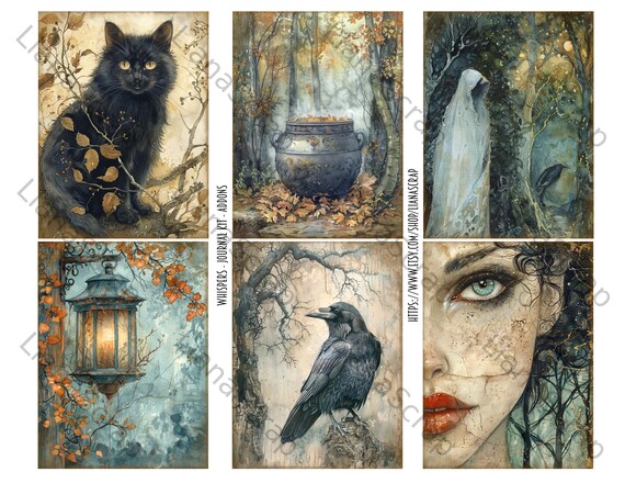 ウィスパーズ ジャンク ジャーナル ADDON キット、ハロウィーンの森の