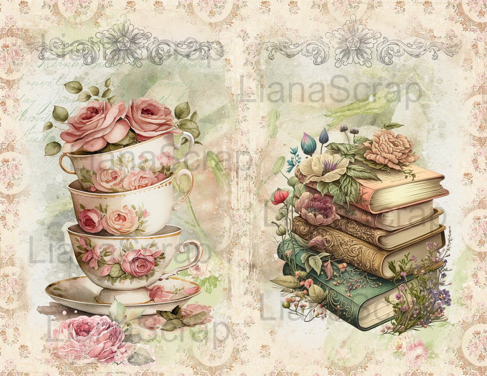 Vintage Beauty Junk Journal Kit, Victorian Collage (digital Download ...