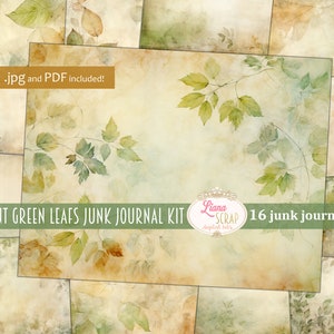 Fond vert feuilles impression écologique, journal numérique indésirable, collage feuilles imprimable, journal numérique indésirable, journal nature papier