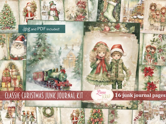 French Embroidery Journal Kit Vintage Decorative Paper 