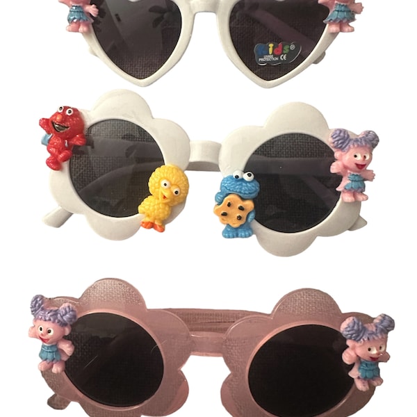 Custom Abby cadabby sunglasses Abby glasses for girls sunglasses little girls Abby character sunglasses hearts flowers etc. one pair