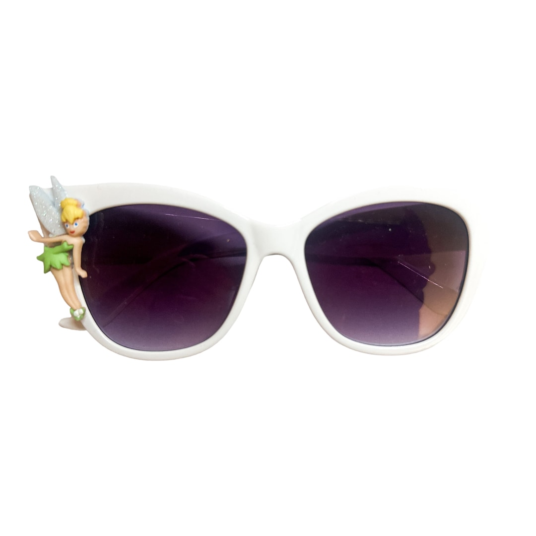 Tinkerbell Womens Sunglasses Classic White Cat Eye Sunglasses Womens