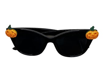 Ojo de gato de calabaza de Halloween Gafas de sol de ojo de gato negro de calabaza Gafas de sol de ojo de gato negro para mujer Gafas de sol temáticas de Halloween