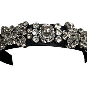 Jeweled headband, Rhinestone headband for women, Embellished Headband, Gemstone headband for women, Luxury headband, Headbands for women