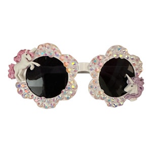 Unicorn sparkly sunglasses little girl gift character unicorn sunglasses