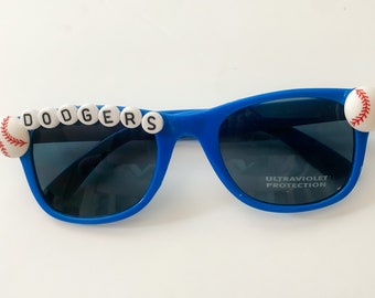Blue kids sunglasses baseball sports sunglasses blue sunglasses for kids sports theme custom team sunglasses