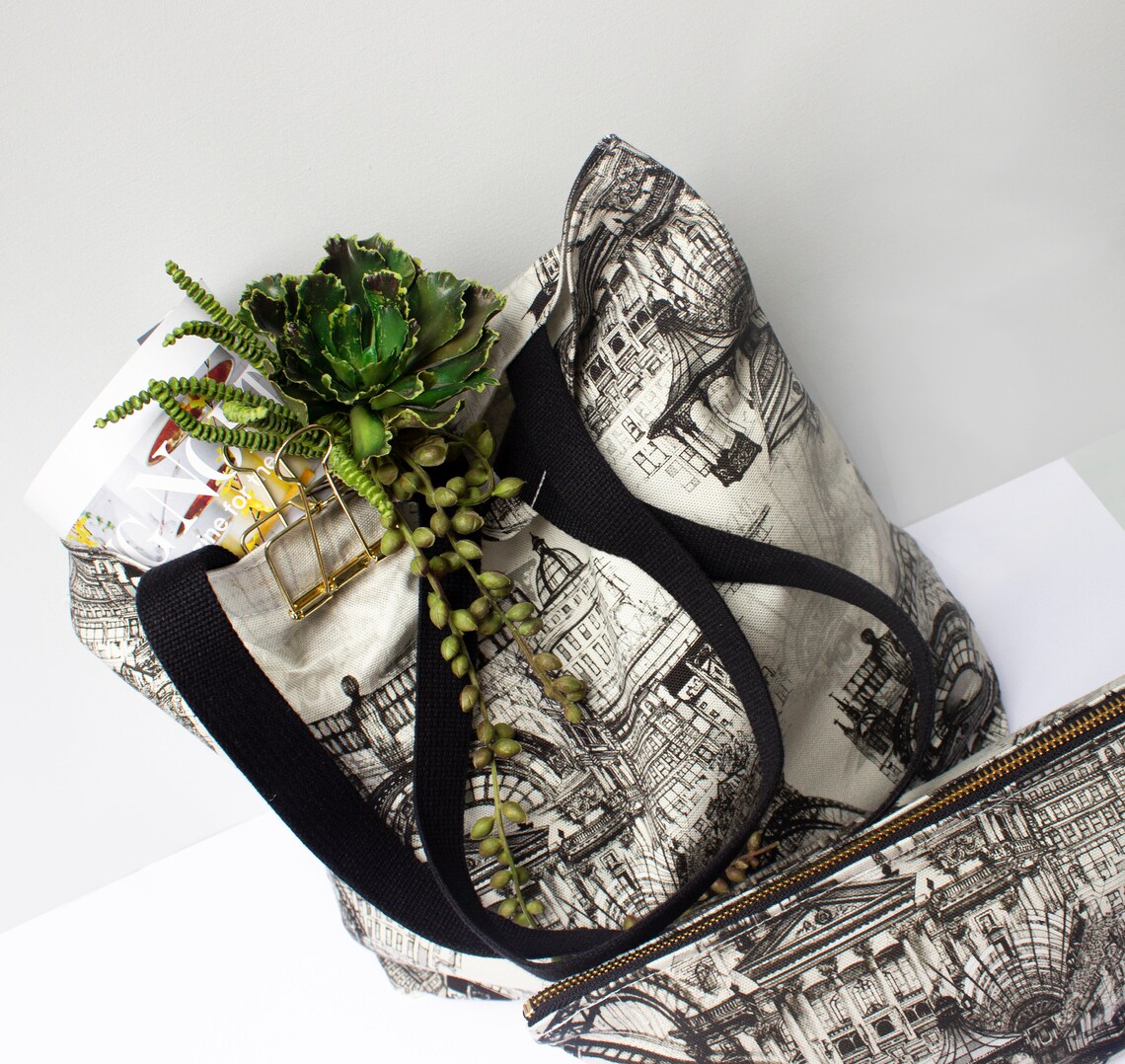 Newcastle Upon Tyne Tote Bag UK Made 100 Cotton Etsy