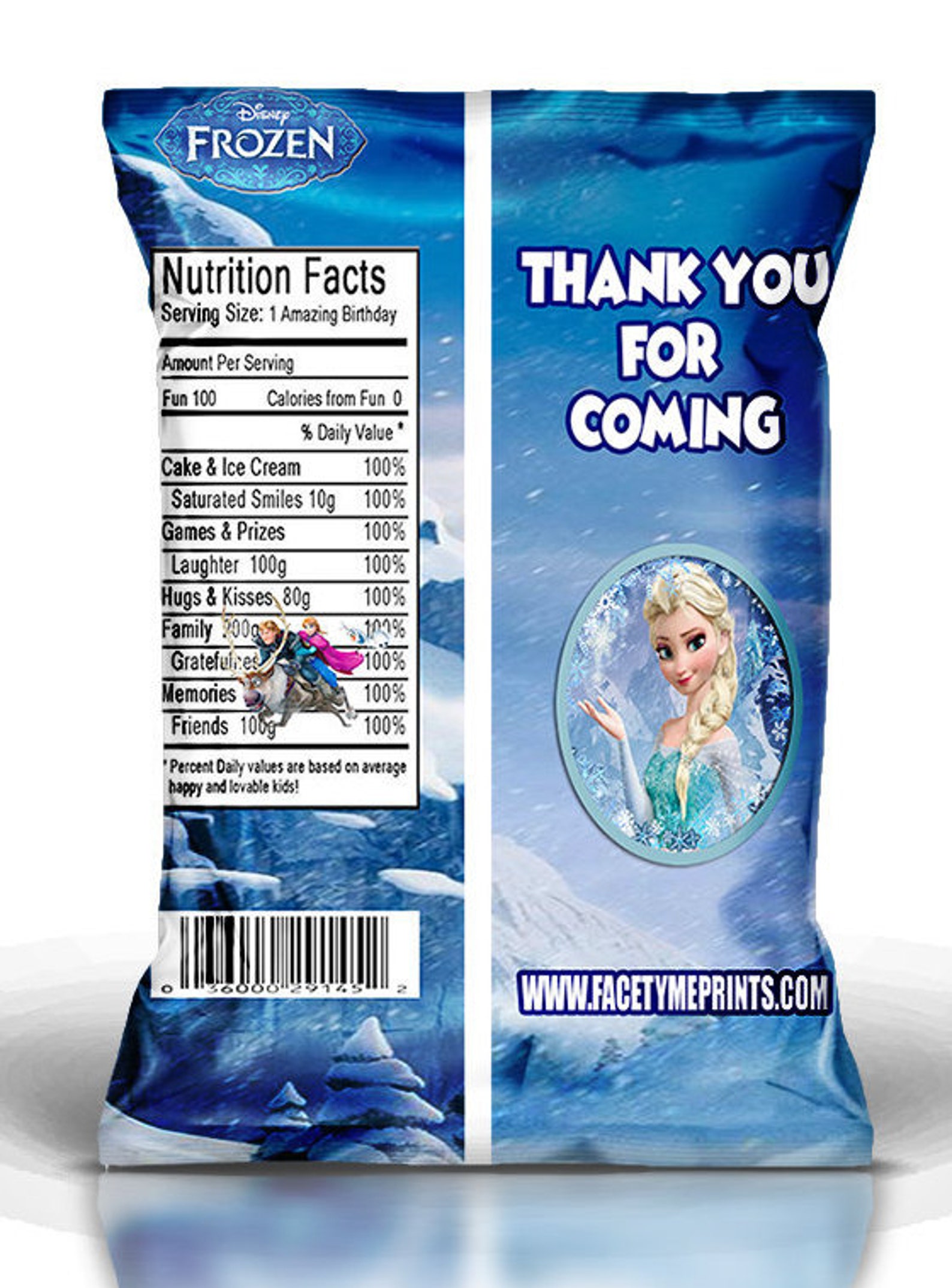 Frozen Favor Chip BagFrozen Custom Chip BagFrozen Etsy