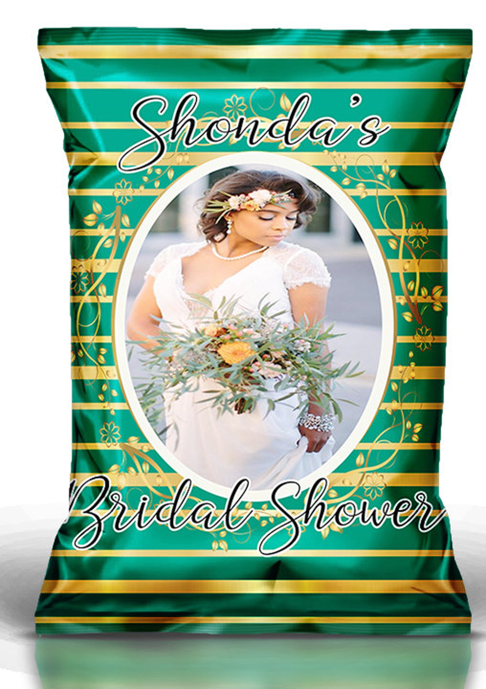 Bridal Shower Favor Chip BagBridal Shower Custom Chip Etsy