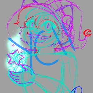 Votre personnage ici (YCH) commande de style Halloween buste de sorcière à fourrure mignonne