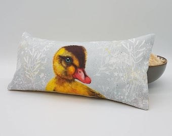 Pine cushion 30 x 16 cm duck