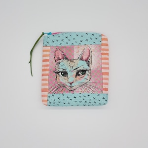 Borsa piccola con cerniera * gatto * gatto leo * astuccio * portaoggetti * ordine