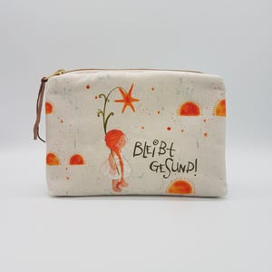 Borsa con cerniera * Flower Girl * biologica
