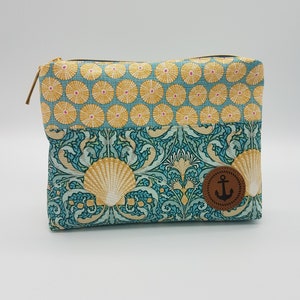 Borsa con cerniera * marittima * astuccio * custodia * ordine * borsa per cosmetici