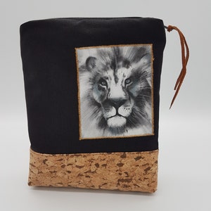 Borsa con cerniera * leone * astuccio * portaoggetti * organizzazione * borsa per cosmetici