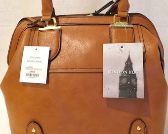 London Fog Kensington Satchel in Cognac - BNWT - never used