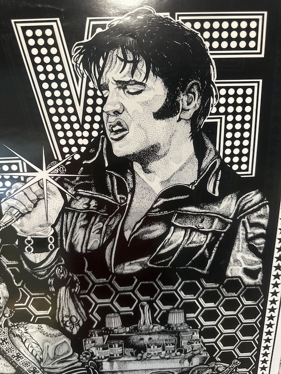 Elvis Presley Art Print, Howard Teman Rock N Roll Poster - Etsy