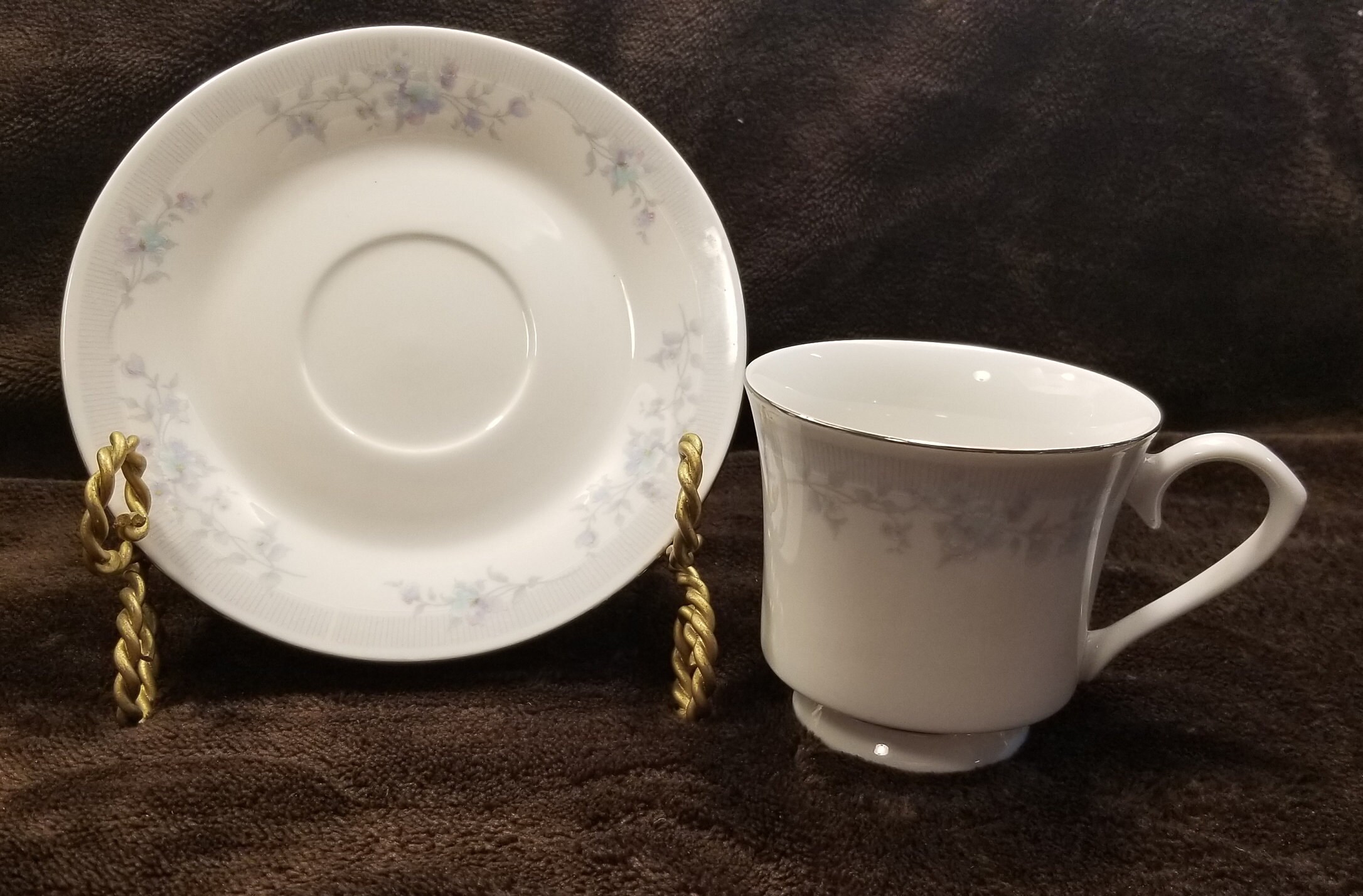 Wallace Heritage Fine Porcelain China Cup & Saucer Set Etsy