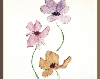 Three Dancing Flowers