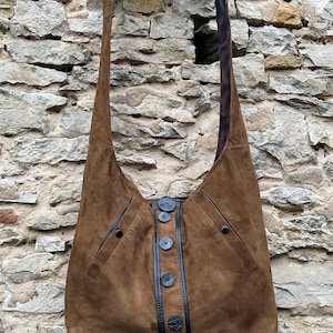 Hobo Bag soft leather bag brown