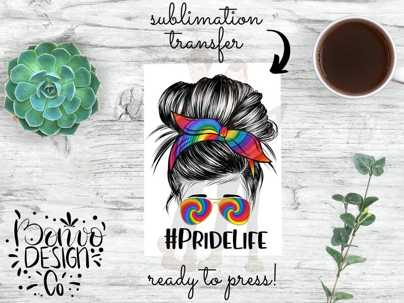 Ready To Press Sublimation Transfers Ready to Press Pride Rainbow Sublimation Transfer Rainbow Sublimation Transfer