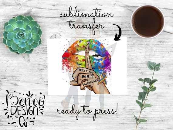 Ready To Press Sublimation Transfers Ready to Press Pride Rainbow Sublimation Transfer Rainbow Sublimation Transfer