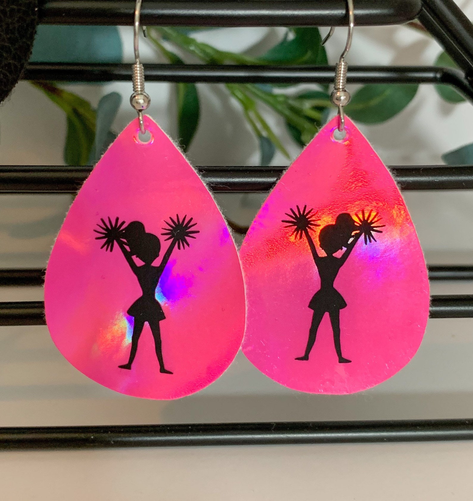 Custom cheerleading earrings cheer earrings custom earrings Etsy