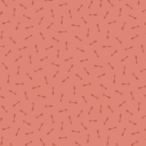 Lewis & Irene, Little Arrows on Peach, Viking Adventure Collection, Cotton Fabric, Quilting, Fabric for Quilting