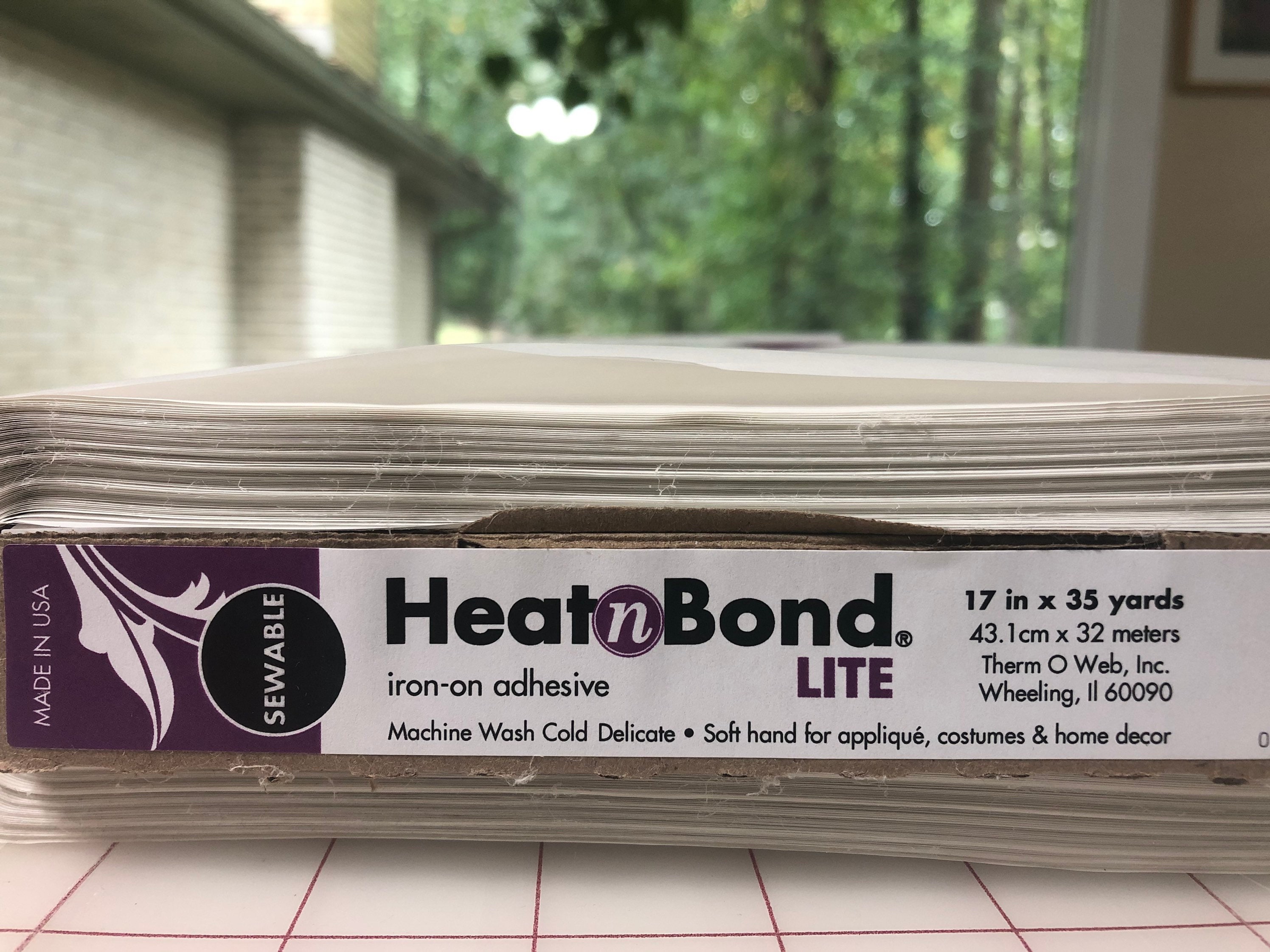 HeatnBond Lite Iron-On Adhesive, 17 Inches x 35 Yards