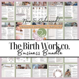 Doula Business Bundle | Doula Contracts and Client Intake Forms | Doula Handouts | Full-Spectrum Doula | Doula Templates