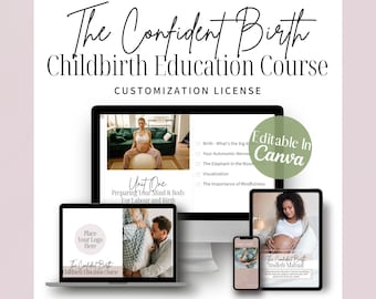 Childbirth Education Course Canva Templates