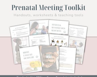 Toolkit für vorgeburtliche Edukation | Geburtsplan & Lehrmaterial-Bundle