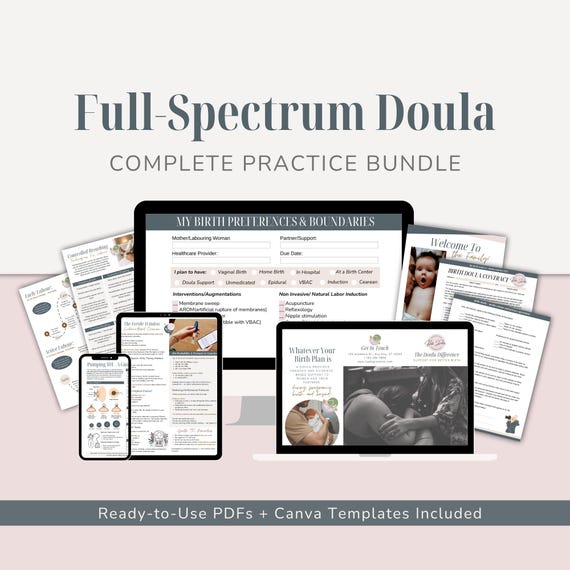 Full-Spectrum Doula Practice Bundle | Birth, Postpartum and Fertility Toolkit