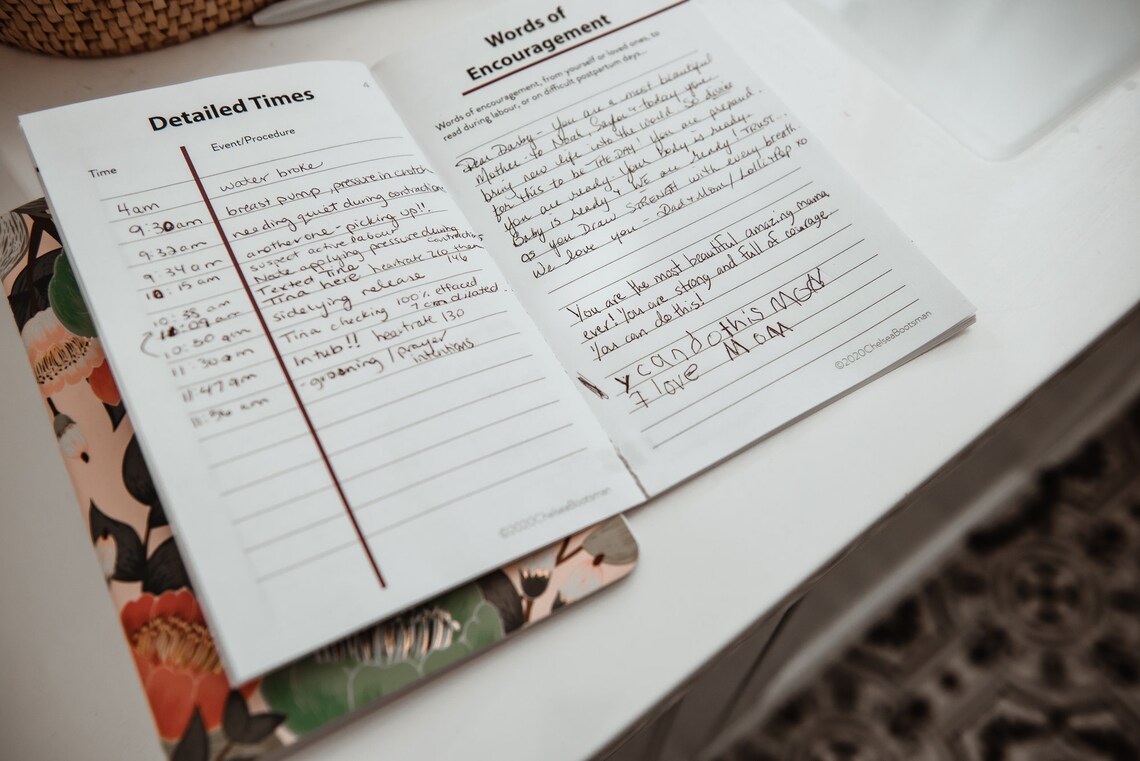 Printable Birth Journal Etsy