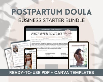 Postpartum Doula Business Starter Bundle | Client Forms & Templates
