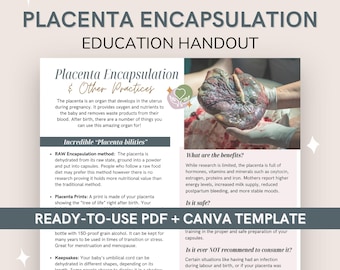 Hand-out over placenta-inkapseling | Op bewijsmateriaal gebaseerd overzicht voor besluitvorming na de bevalling