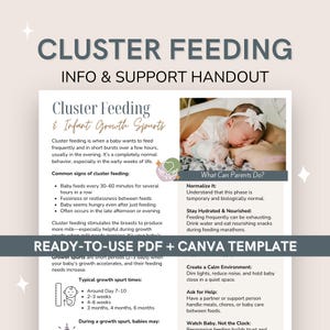 クラスターフィーディングの配布資料｜新生児の頻繁な授乳パターンを理解する